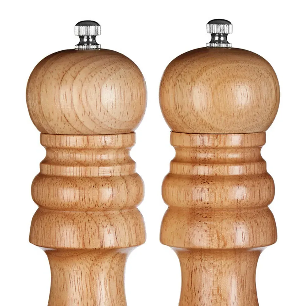 Rubberwood Salt and Pepper Set - Rubberwood