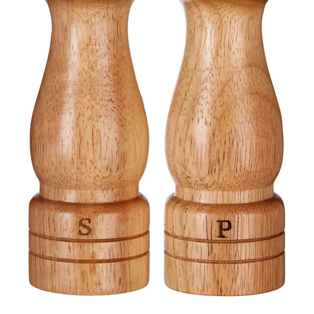 Rubberwood Salt and Pepper Set - Rubberwood
