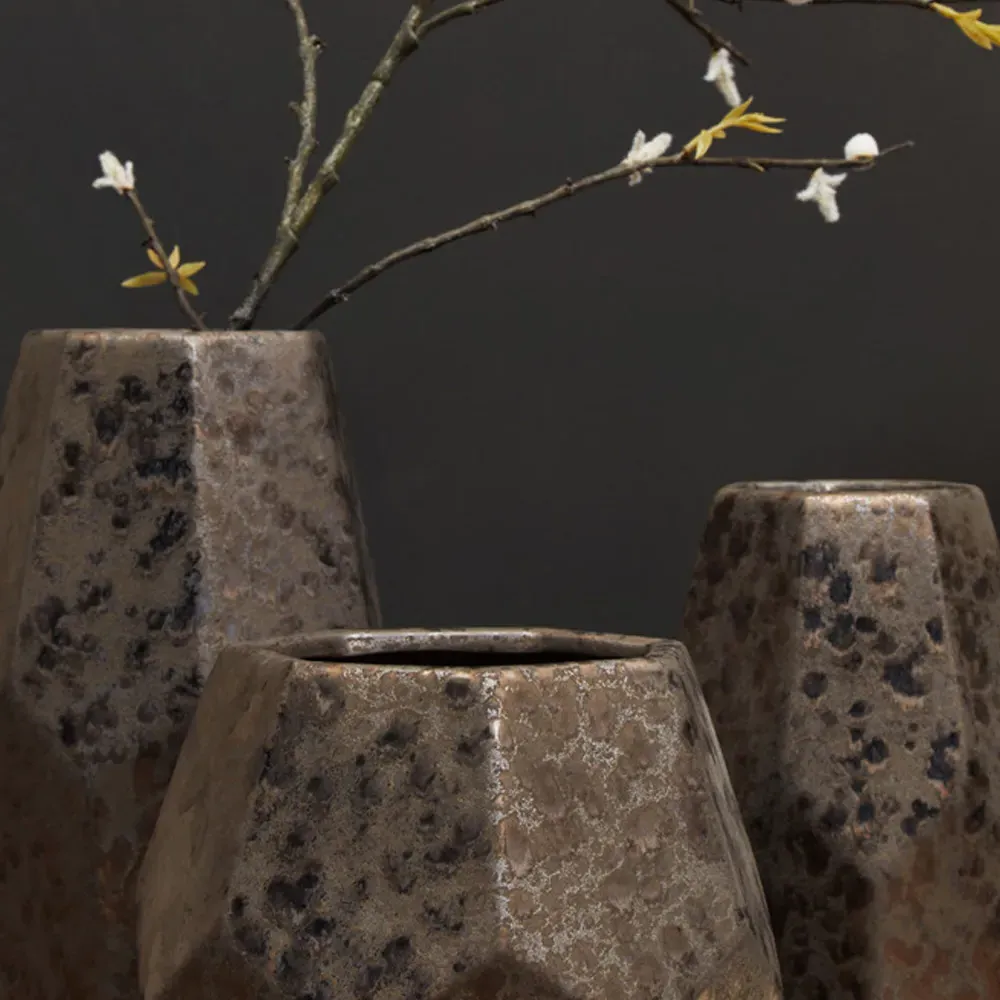 Salvo Large Ceramic Planter - Brown