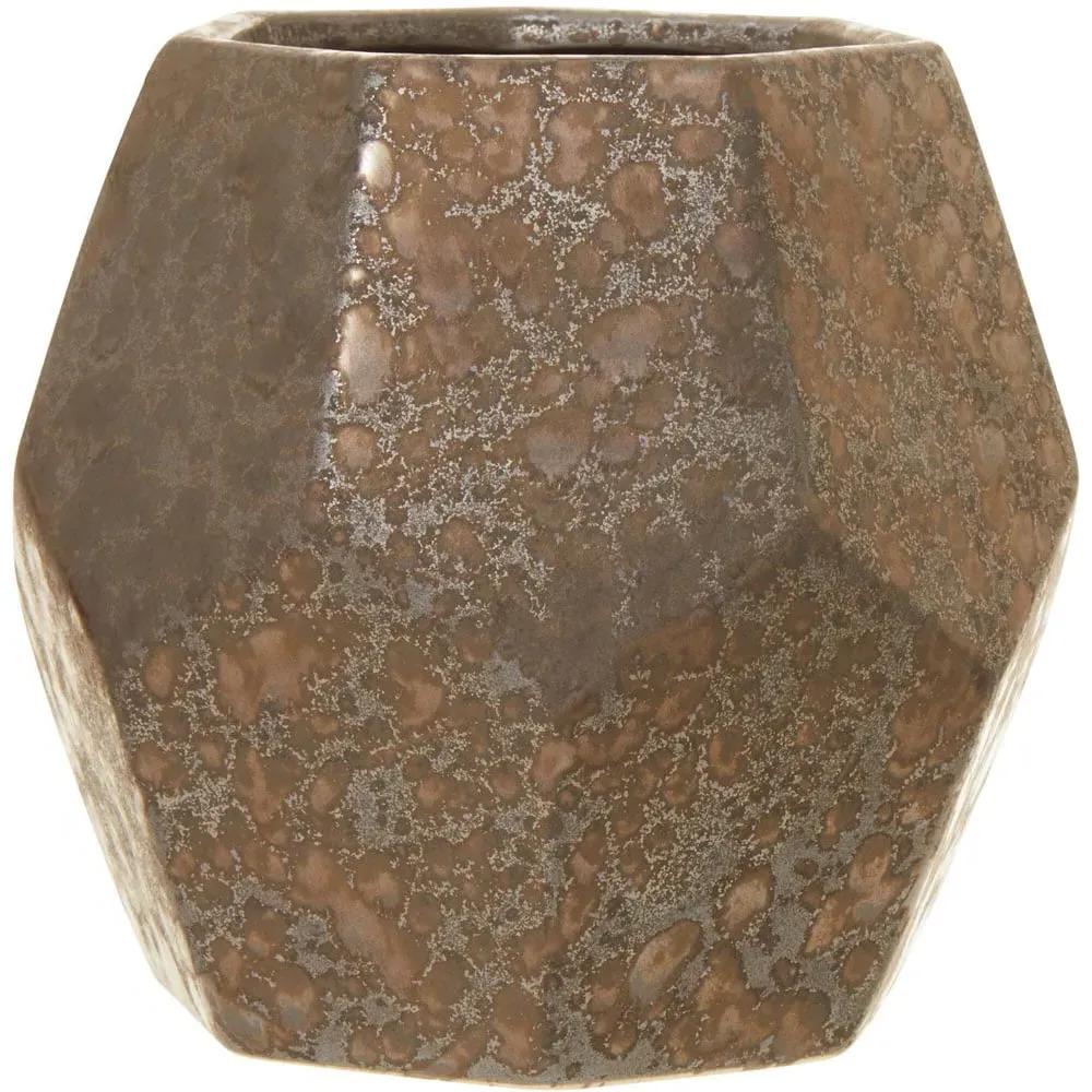 Salvo Large Ceramic Planter - Brown