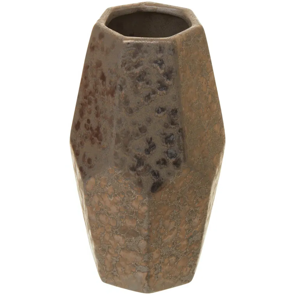 Salvo Large Ceramic Vase - Brown