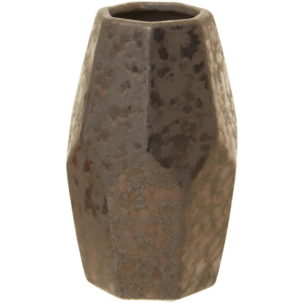 Salvo Small Ceramic Vase - Brown