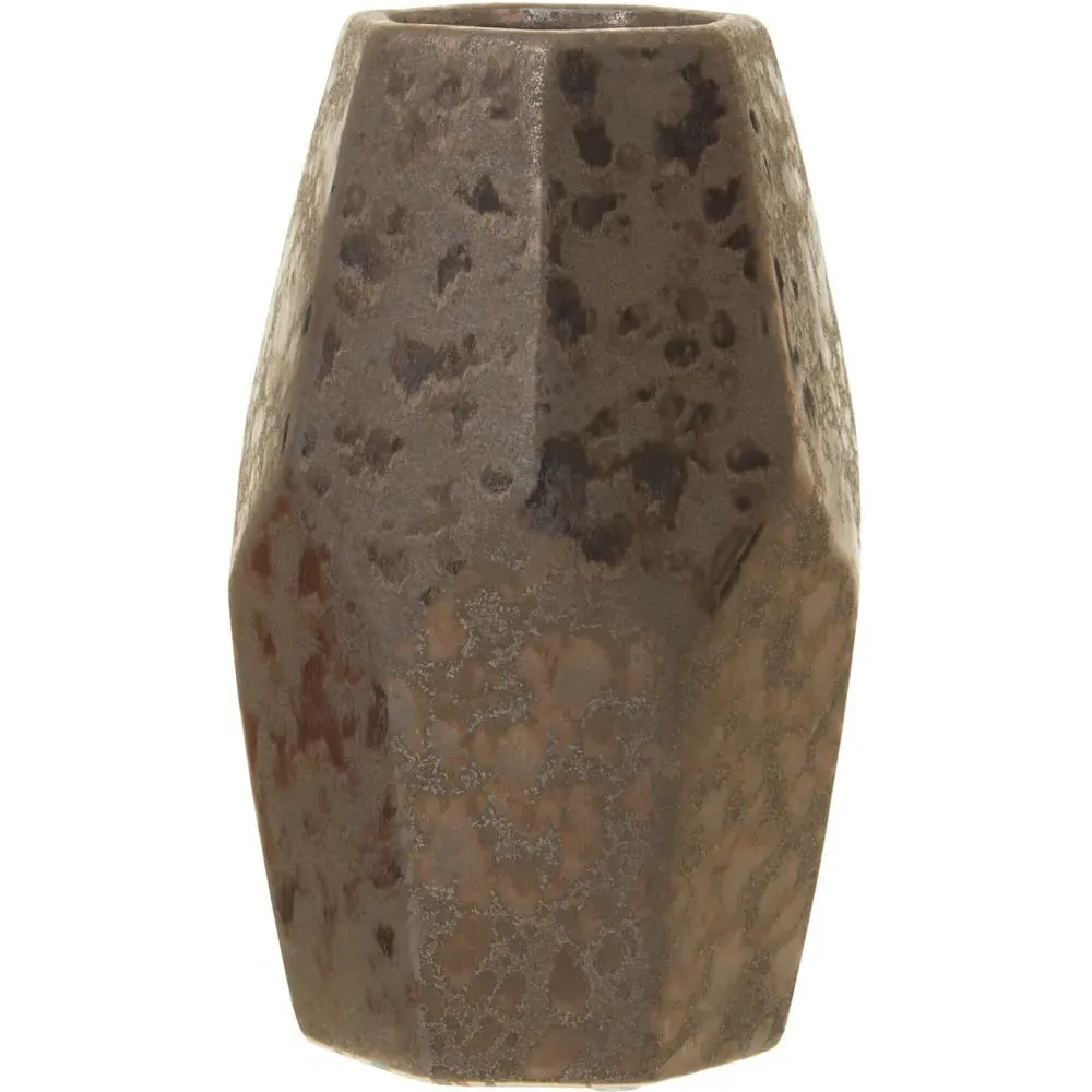 Salvo Small Ceramic Vase - Brown image
