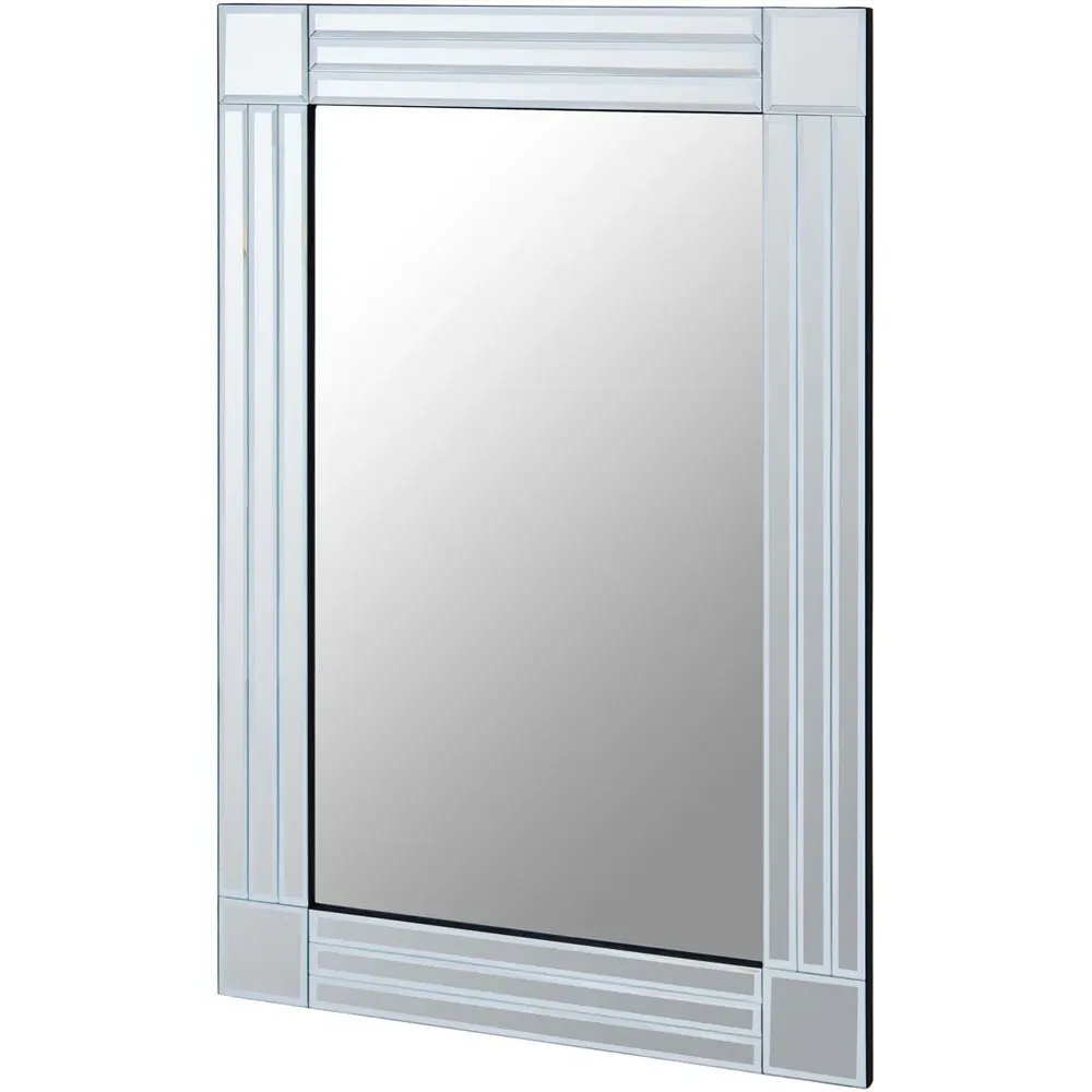 Sana Rectangular Linear Wall Mirror - Wood