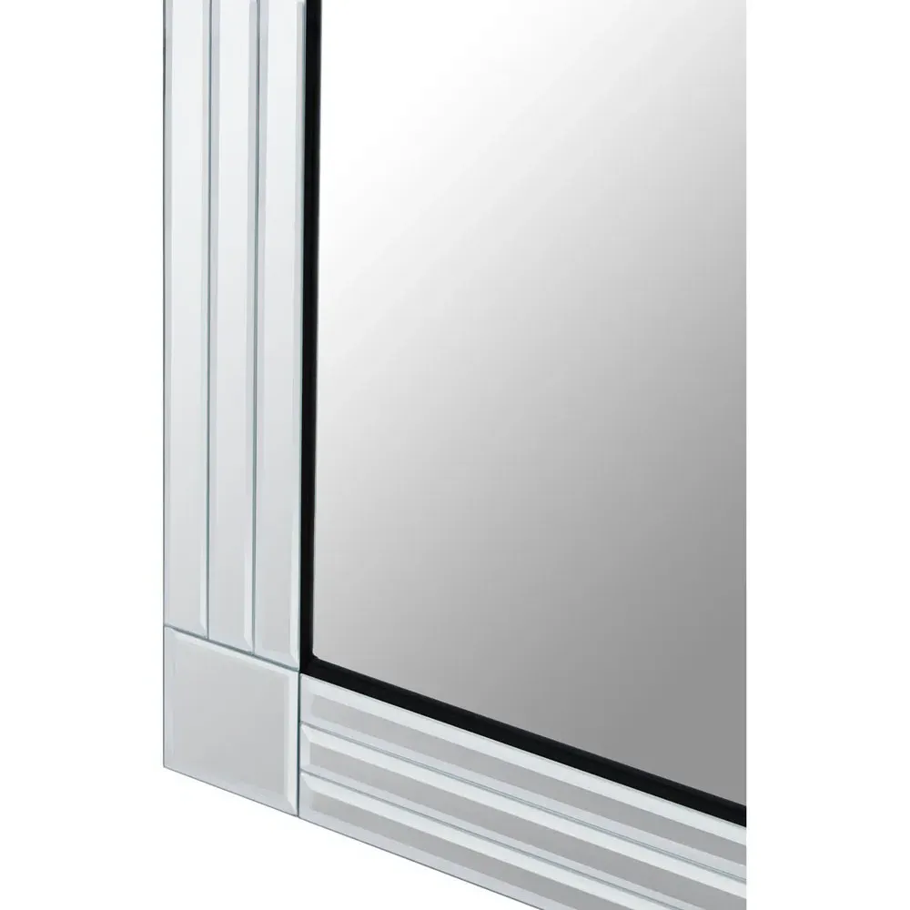 Sana Rectangular Linear Wall Mirror - Wood