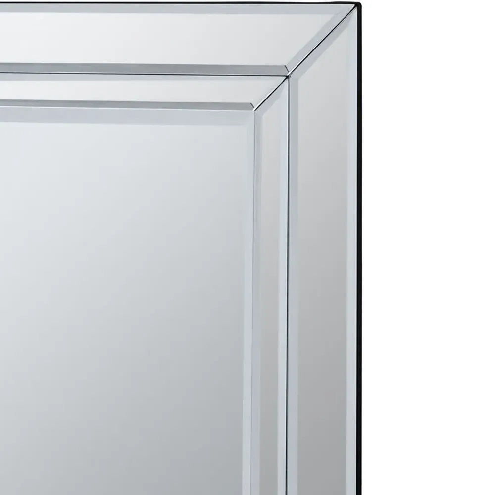 Sana Rectangular Wall Mirror - Wood