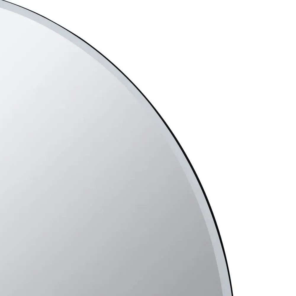 Sana Small Round Wall Mirror - Wood