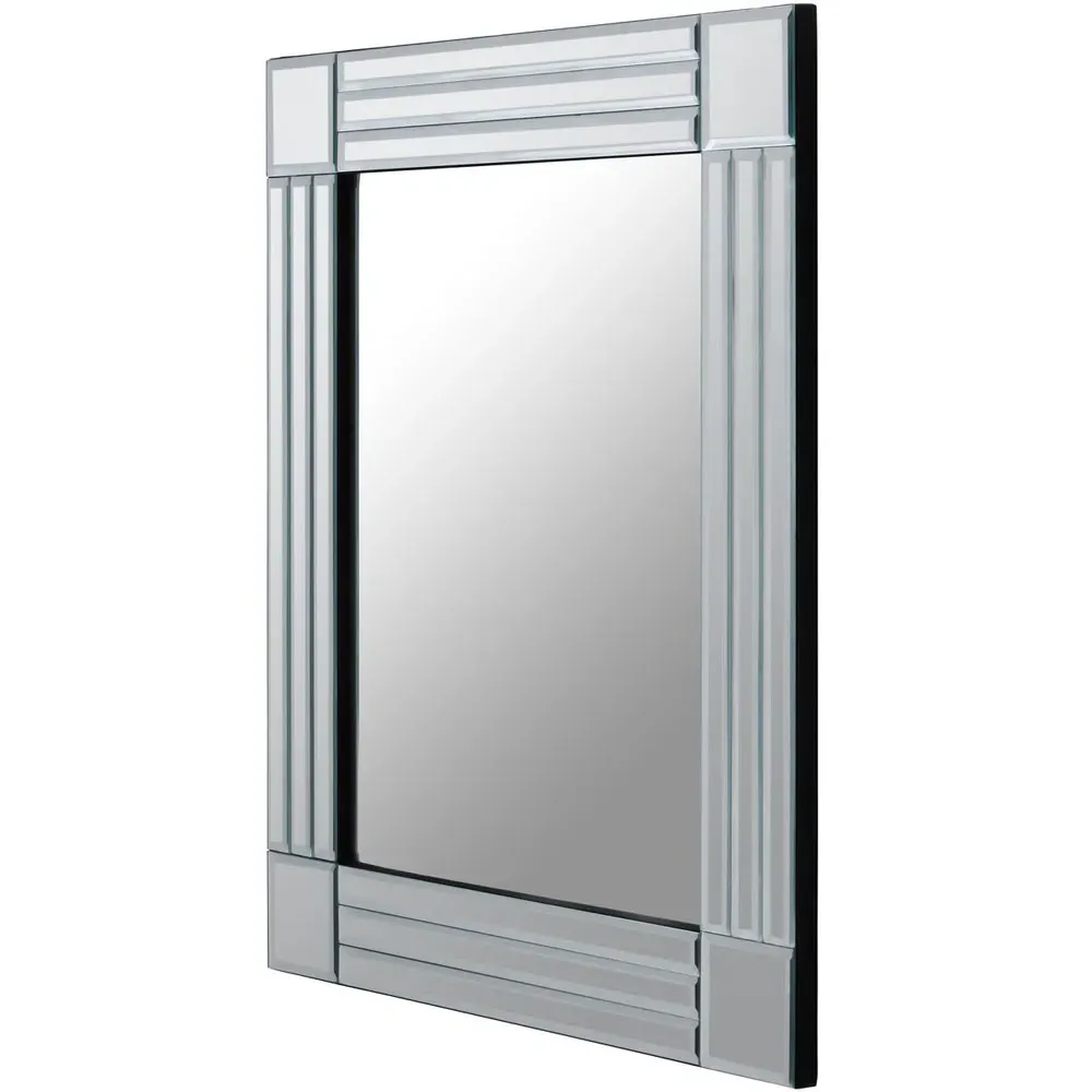 Sana Square Linear Wall Mirror - Wood