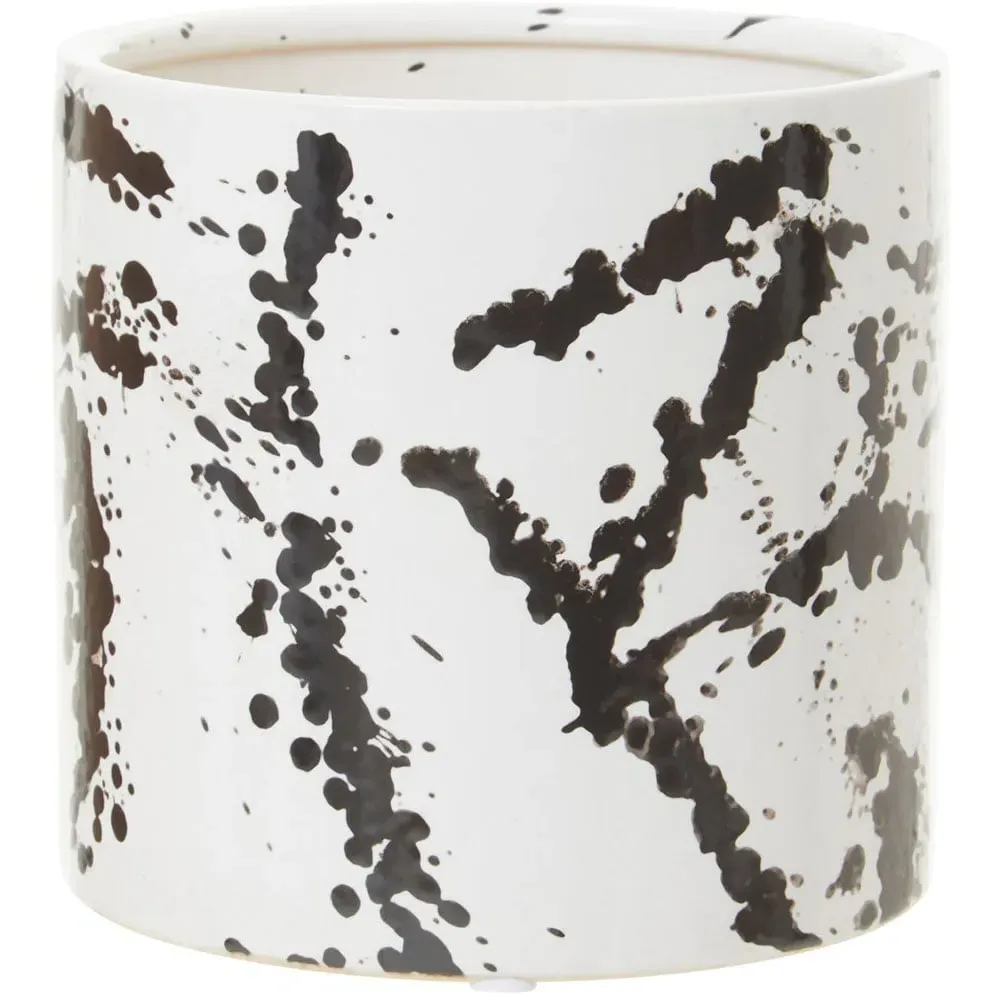 Sorrell Small Ceramic Planter - Black image