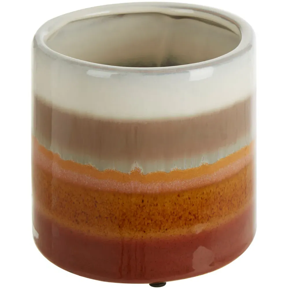 Sorrell Small Planter - Brown, Stoneware