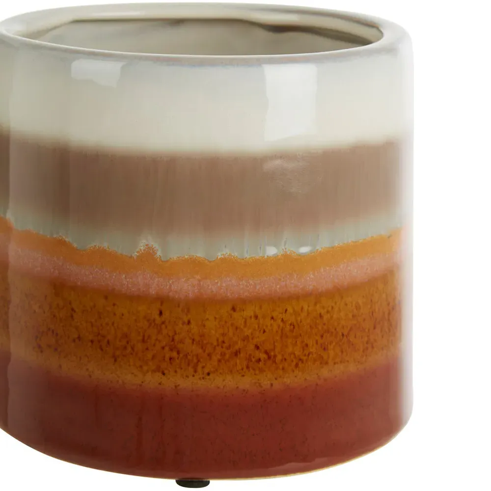 Sorrell Small Planter - Brown, Stoneware