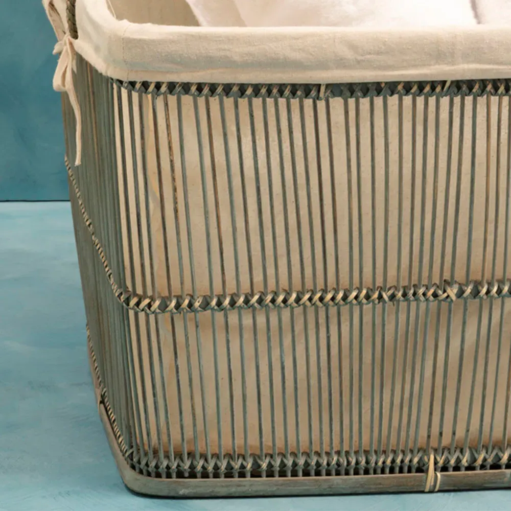 Storage Baskets 2 Pack - Grey, Rattan