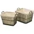 Storage Baskets 2 Pack - Grey, Rattan