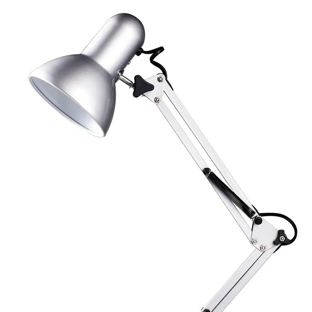 Studio Adjustable Desk Lamp - Silver Grey, Metal