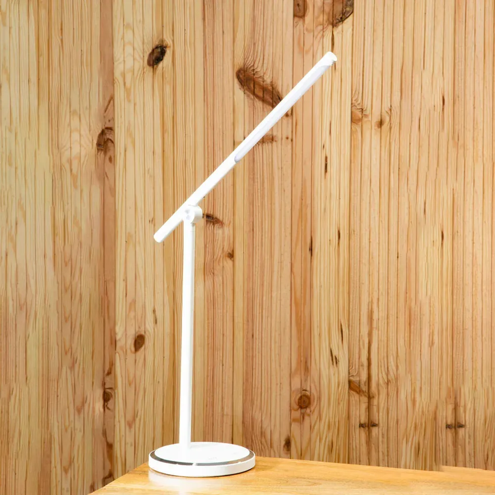 Touch Lamp with Rotatable Stem - White, Aluminium