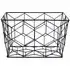 Vertex Contour Storage Basket - Black, Metal Wire