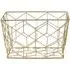 Vertex Contour Storage Basket - Gold, Metal Wire