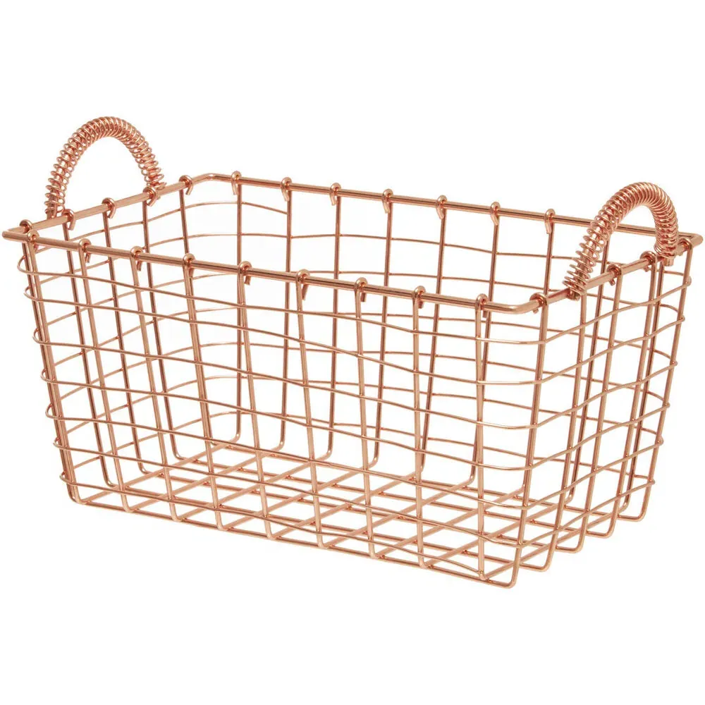 Vertex Rectangular Basket - Copper