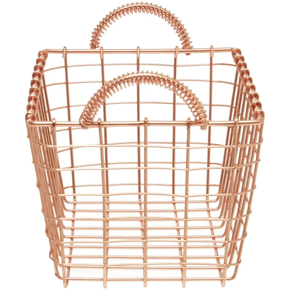 Vertex Rectangular Basket - Copper