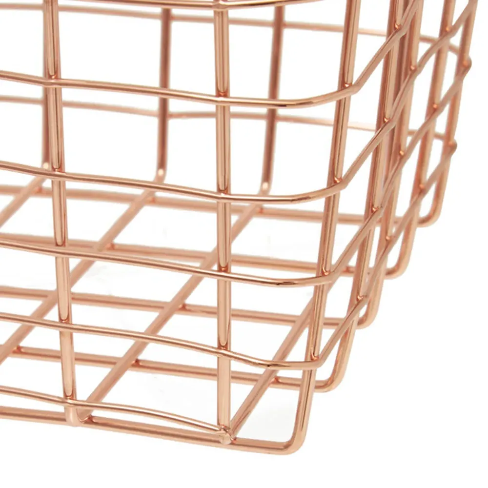 Vertex Rectangular Basket - Copper