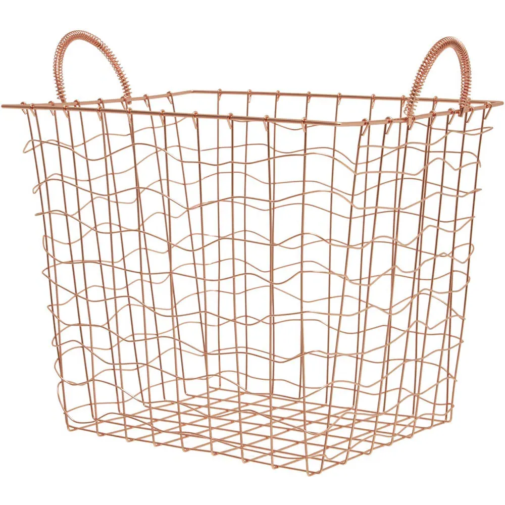 Vertex Rectangular Storage Basket - Brown, Iron
