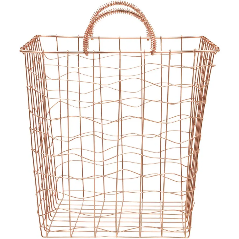 Vertex Rectangular Storage Basket - Brown, Iron
