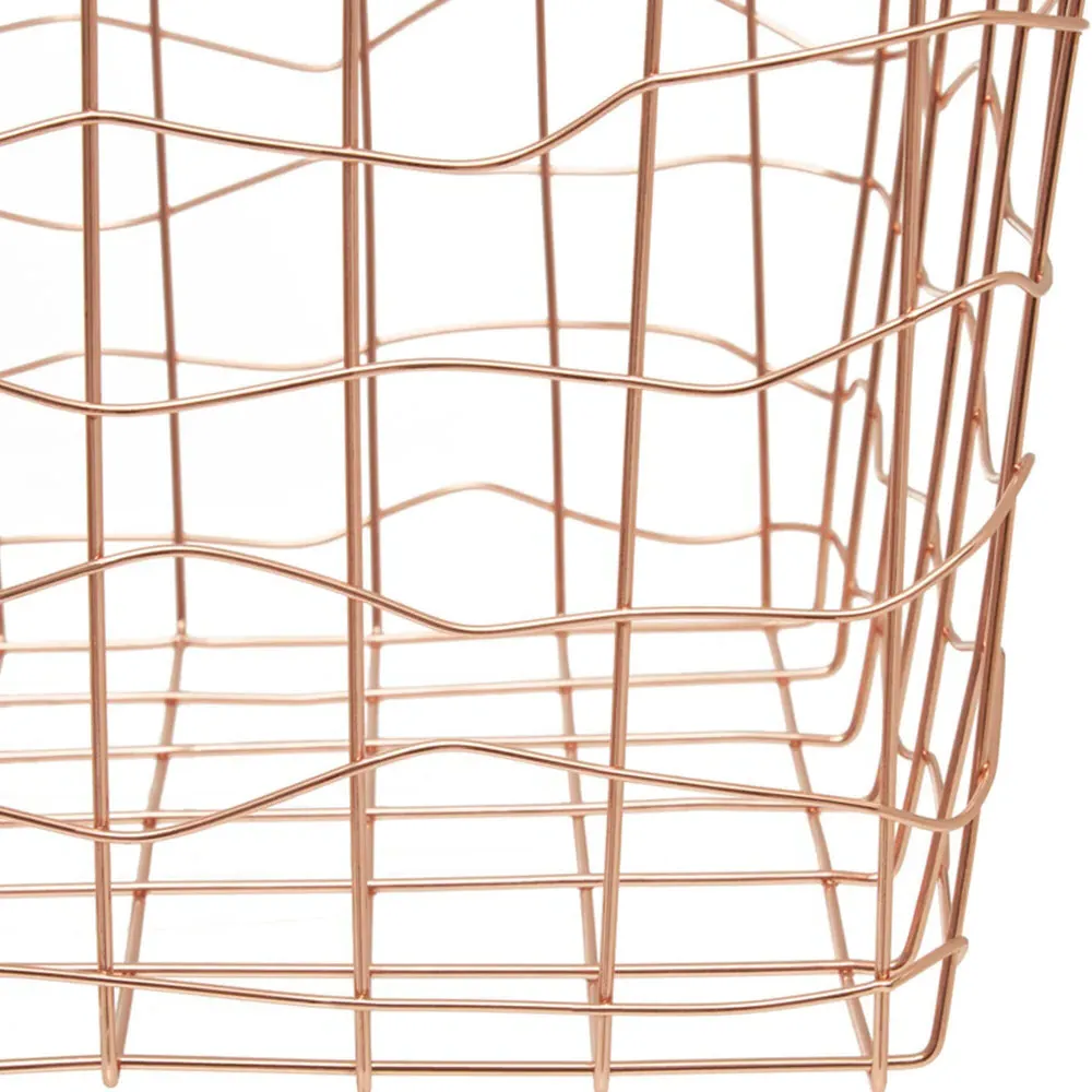 Vertex Rectangular Storage Basket - Brown, Iron