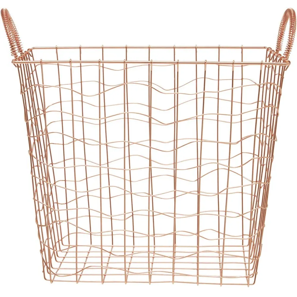 Vertex Rectangular Storage Basket - Brown, Iron