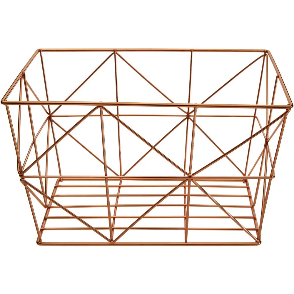 Vertex Square Storage Basket - Brown, Iron
