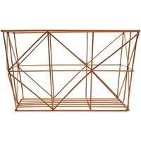 Vertex Square Storage Basket - Brown, Iron