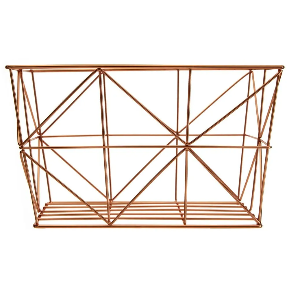 Vertex Square Storage Basket - Brown, Iron image