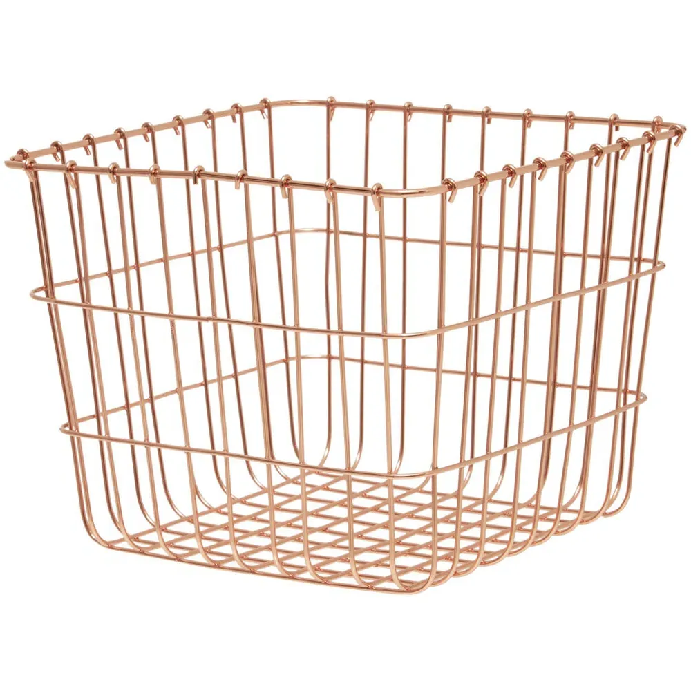 Vertex Square Storage Basket - Brown, Iron
