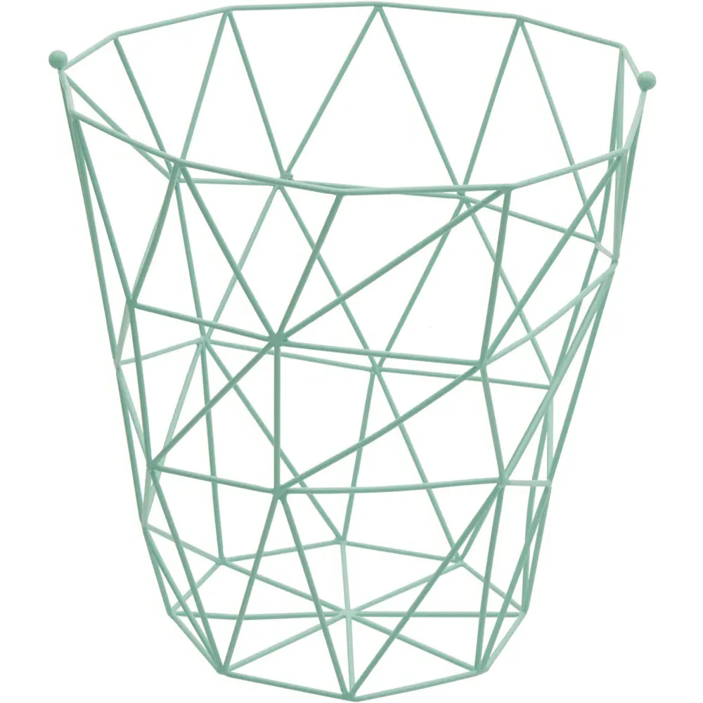 Vertex Storage Basket - Green, Iron Wire
