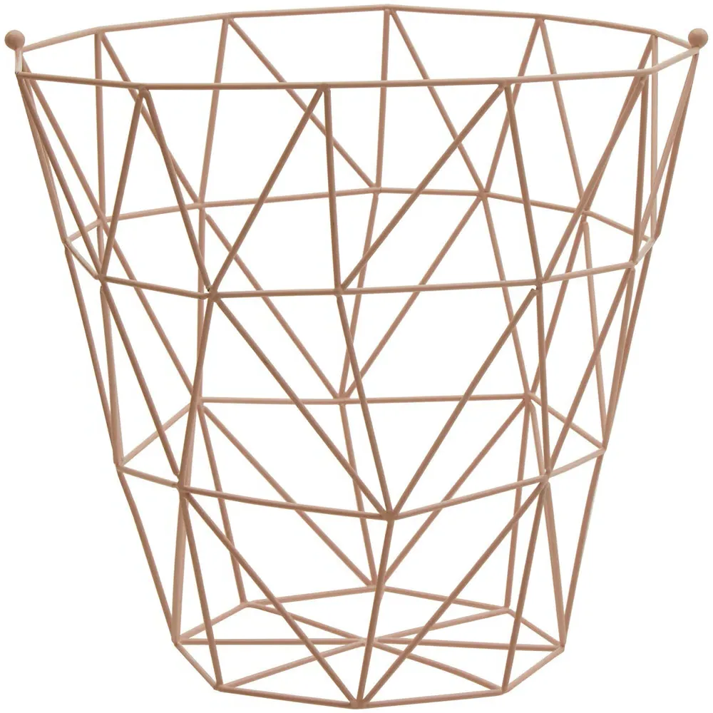 Vertex Storage Basket - Pink, Iron Wire
