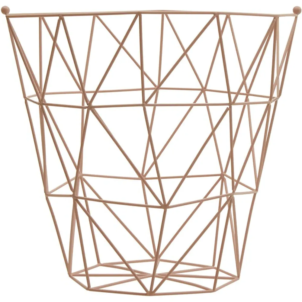 Vertex Storage Basket - Pink, Iron Wire