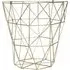 Vertex Tall Storage Basket - Gold, Iron Wire