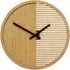 Vitus Round Wall Clock - Brown, Wood