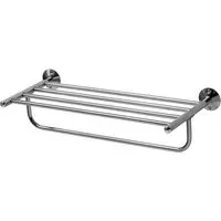 Wall Mountable Straight Towel Shelf - Silver