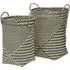 Woven Storage Basket 2 Pack - Black and White
