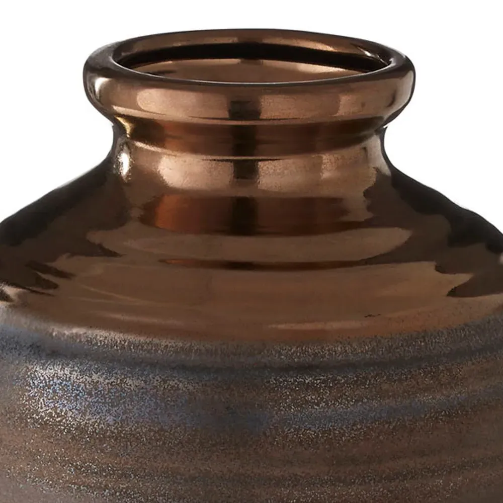 Zamark Medium Ceramic Vase - Gold