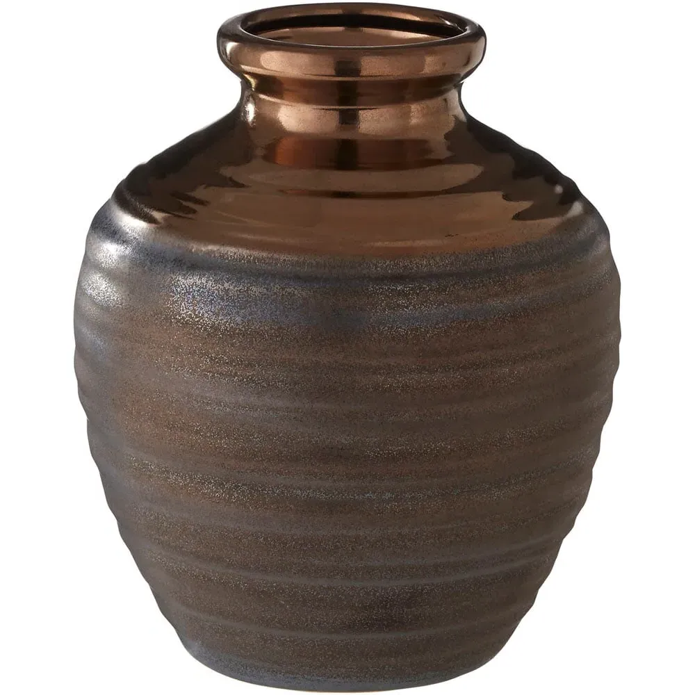 Zamark Medium Ceramic Vase - Gold image
