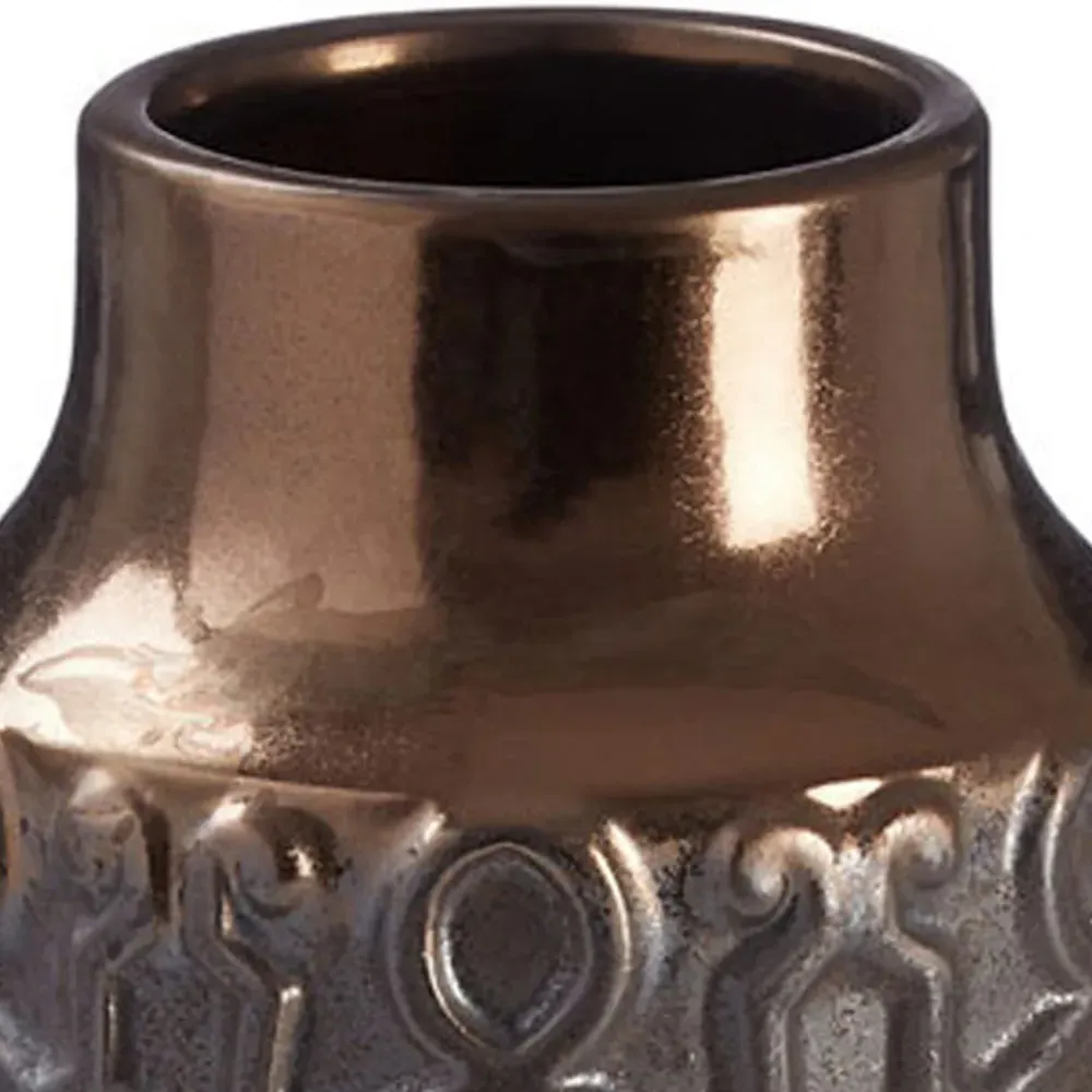 Zircon Small Ceramic Vase - Gold