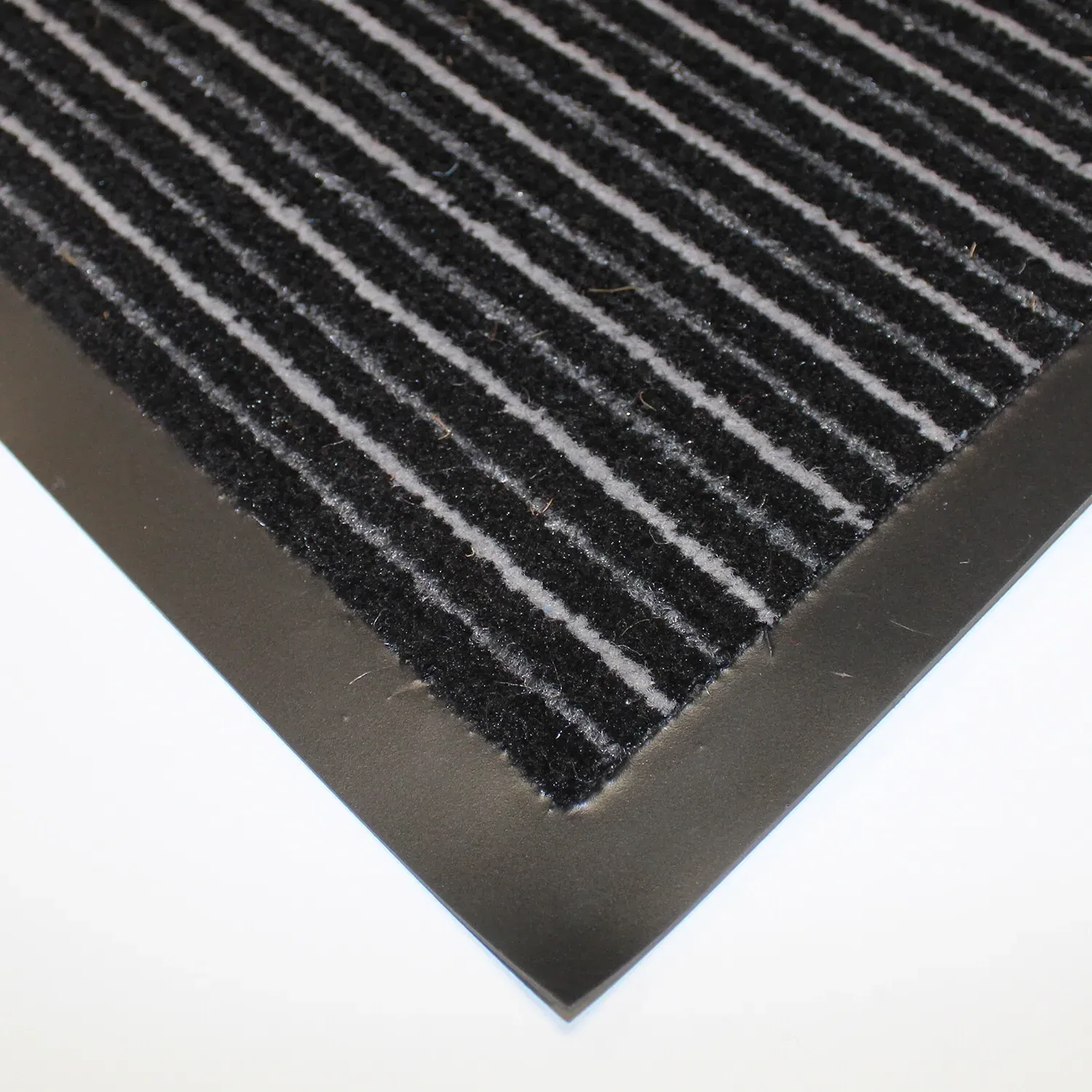 Mud Master Barrier Mat - Black & Grey Stripe