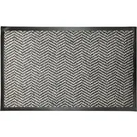 Mud Master Mat - Black and Cream Chevron