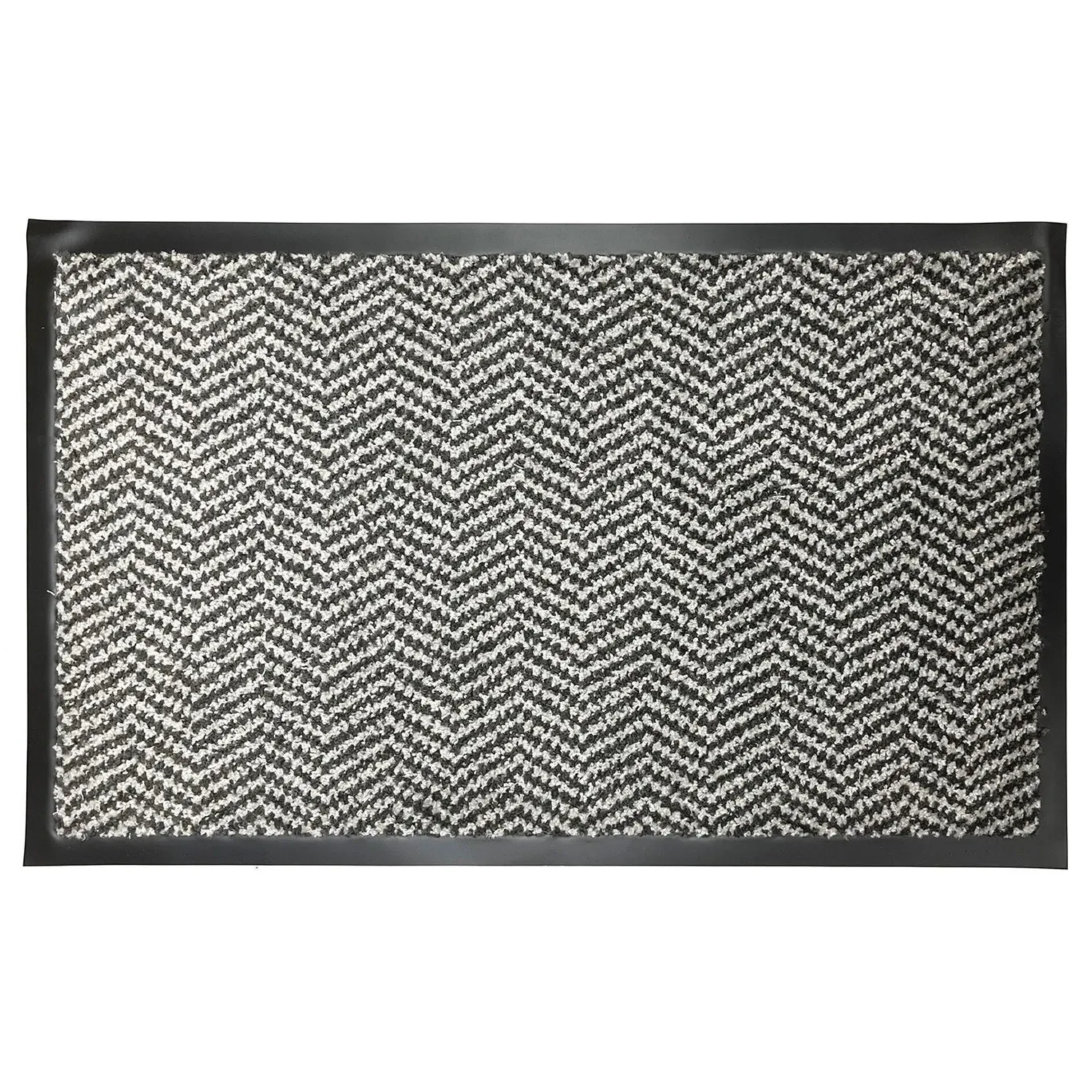 Mud Master Mat - Black and Cream Chevron