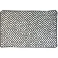 Polyester Loop Doormat - Black and White