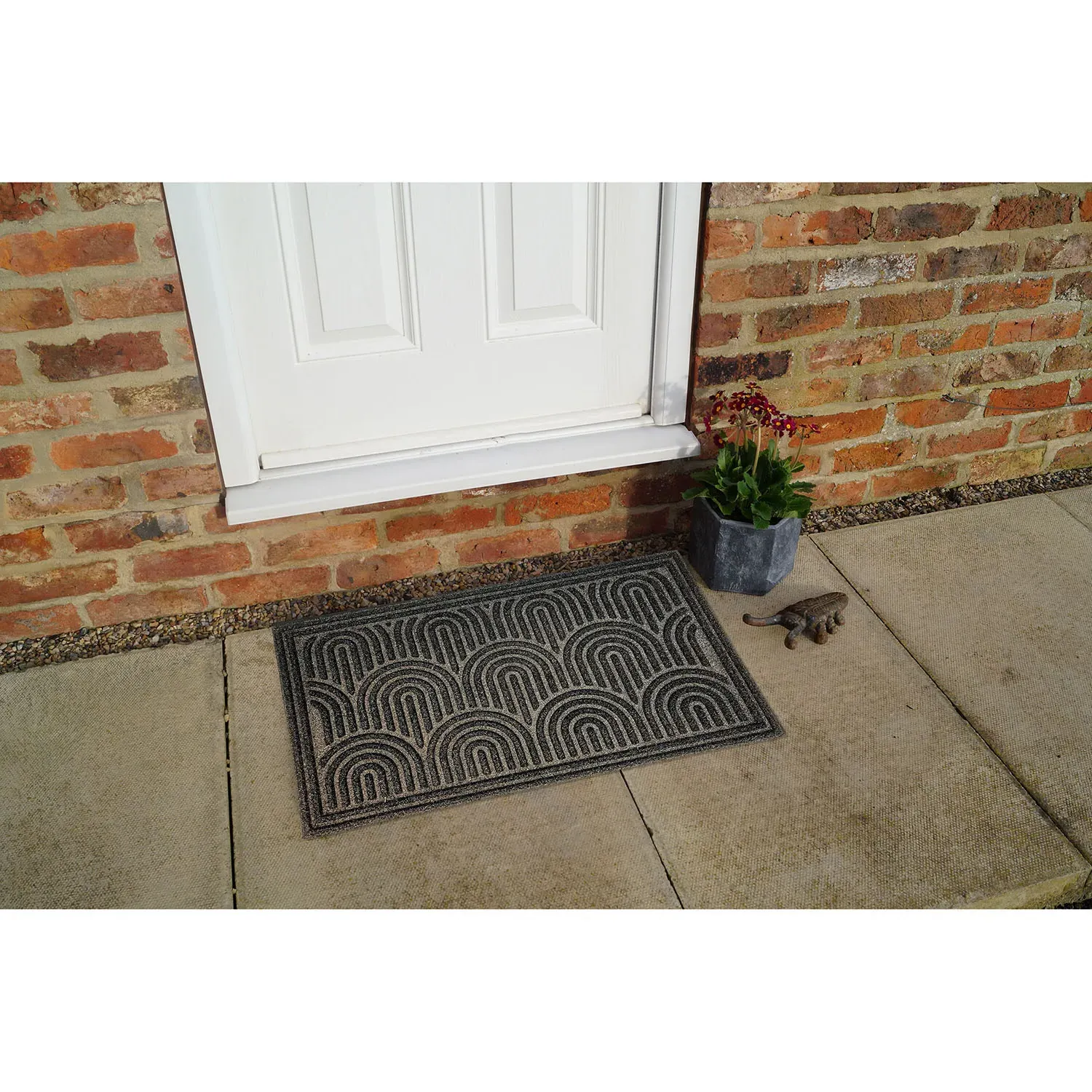 Scratchy Scrape Doormat - Black