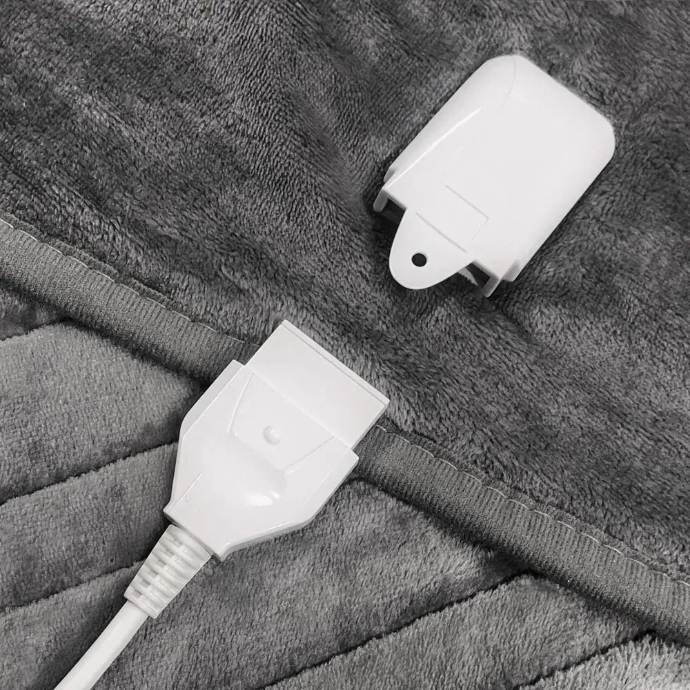 Pro Breeze Fleece Electric Heated Throw - Grey