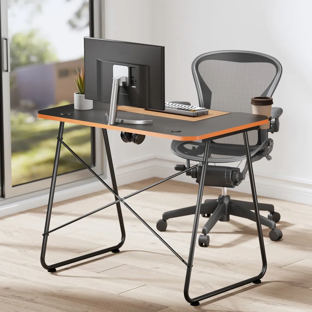 Computer Gaming Desk with Storage - Black