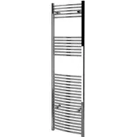 Curved Towel Rail 500 x 1200mm - Silver, Chrome